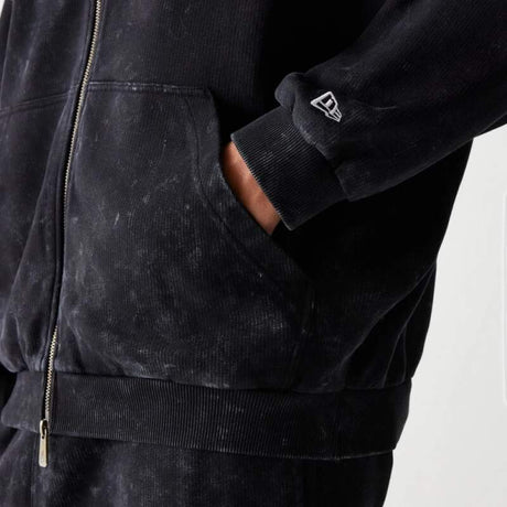 Voľnočasová mikina na zips - McLaren F1 NE GRPHC čierna washed