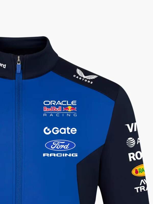 Softshellová bunda Oracle Red Bull Racing s logami sponzorov - tímová edícia
