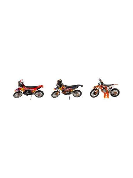 Set 3 motocyklov KTM Red Bull Racing BBurago