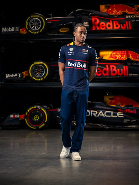 Tímové tričko Oracle Red Bull Racing s logami sponzorov