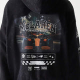 Voľnočasová mikina na zips - McLaren F1 NE GRPHC čierna washed