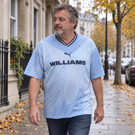 Williams Racing Sports T-Shirt with Logo – Light Blue – ilustrační foto (AI)